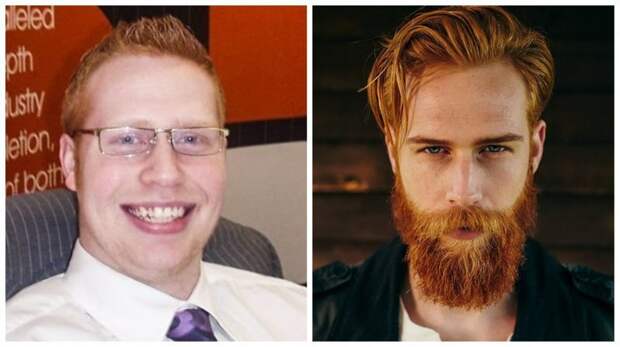 Парикмахер посоветовал парню отрастить бороду - и это полностью изменило его жизнь Круто получилось, борода, внезапно, до и после, изменения внешности, истории из жизни, истории людей, мужская красота