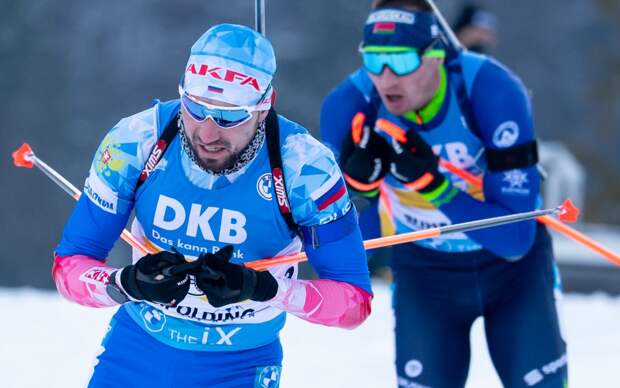 Сборная России заняла второе место в мужской эстафете на Кубка мира по биатлону