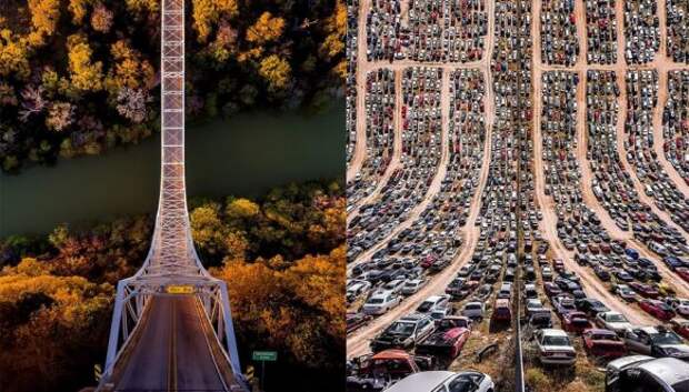Оригами 80-го уровня: турецкий фотограф сгибает города