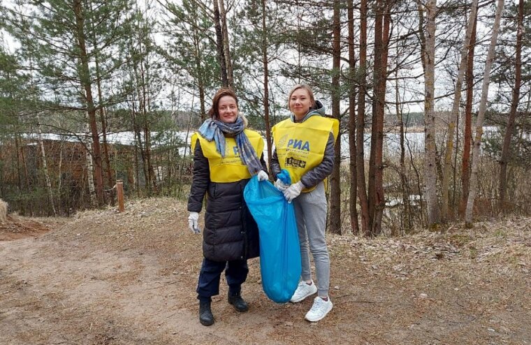 В Константиновских карьерах при поддержке РИА Верхневолжье прошел беговой субботник