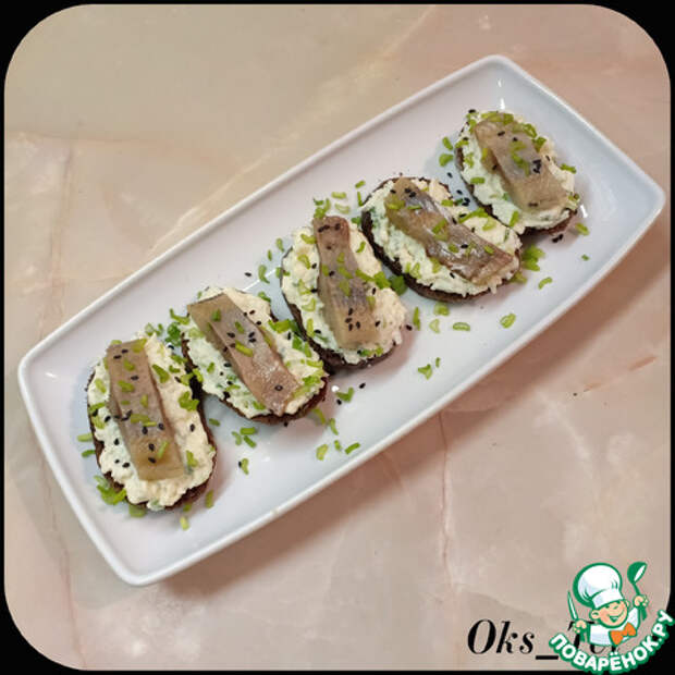 Бутерброды с яйцом и сельдью