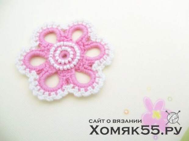 Вязаные цветы крючкоь Вязаные цветы крючкоь
