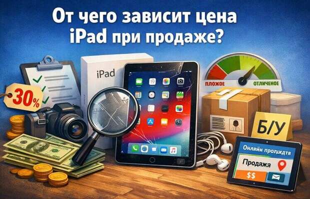 От чего зависит цена iPad при продаже?