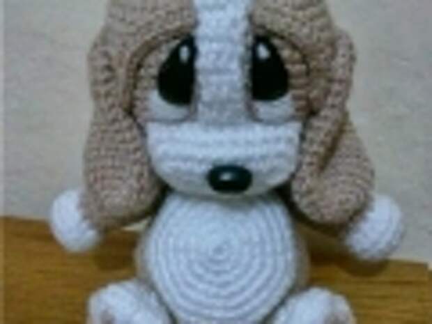 Вязаная собачка крючком Вязаная собачка крючком