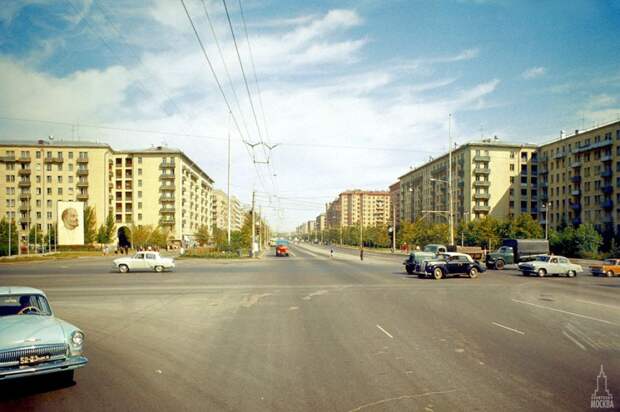 Москва 60-х в цвете москва, фото, ретро, старое фото