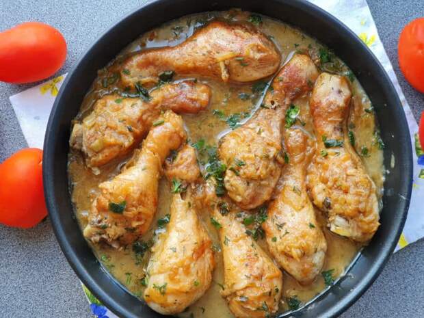Бюджетное, но очень вкусное блюдо - курица по-еврейски 2