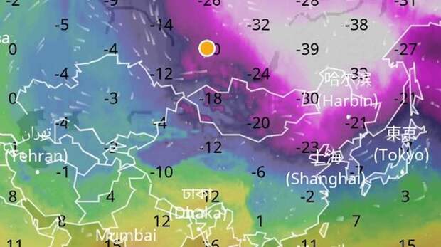 Причина образования полюсов холода