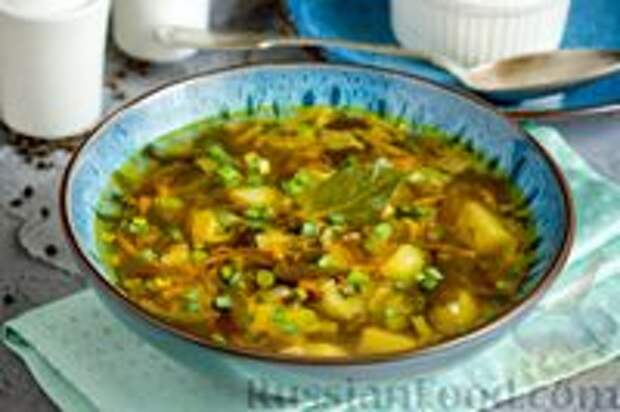 Фото к рецепту: Постная "уха" из морской капусты