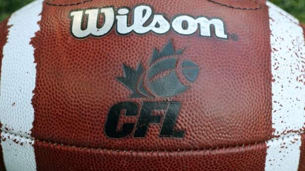 CFL logo on football