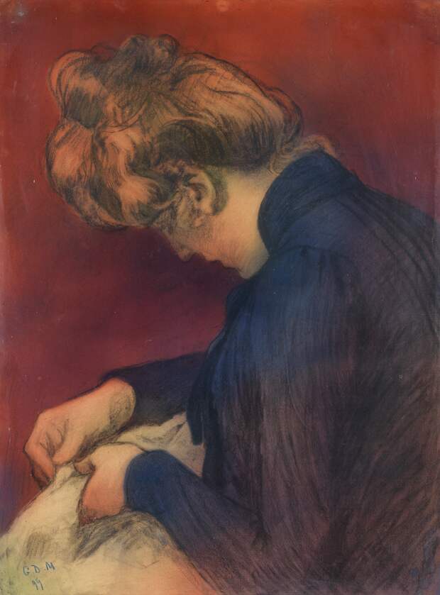 Georges-Daniel de Monfreid (1856-1929) - Portrait de femme - Pastel..., Art  Impressionniste et Moderne à Tajan | Tajan