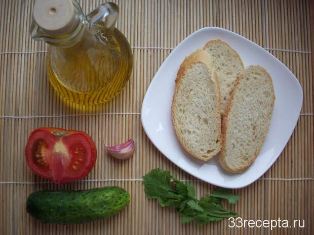 продукты для брускетты
