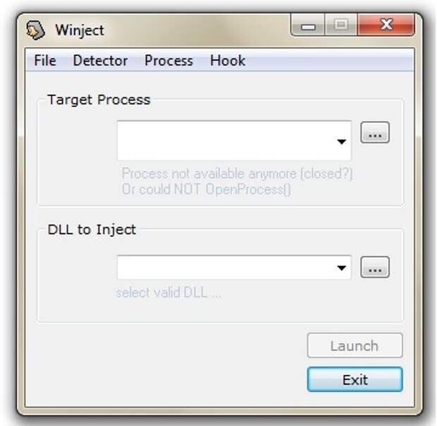 Process dll. Winject. Как запустить чит инжект. Inject dll icon.