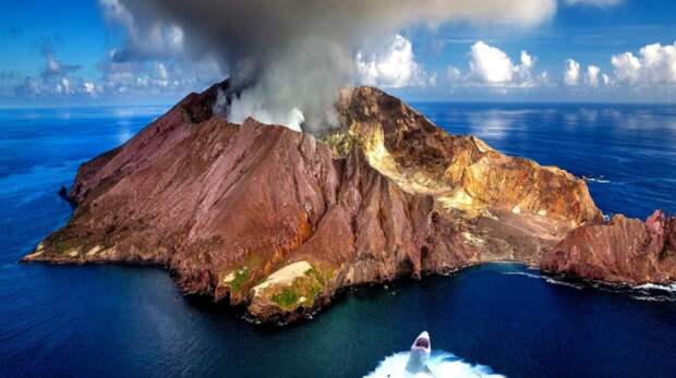 NASA Captures Images Of A Sharkcano Eruption From A Volcano Where Sharks Live