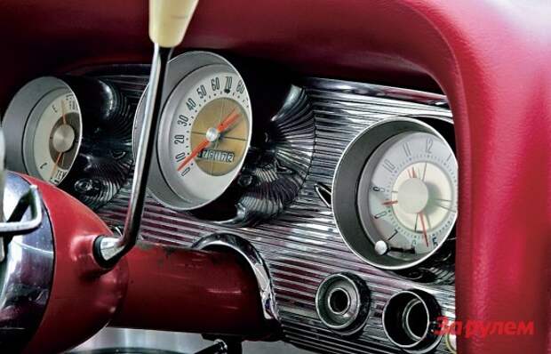 Блеск хрома, спидометр – в милях, «клюка» – под рулем. Налицо все признаки классического американского автомобиля.