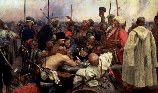 10 персонажей, запечатленных на картине «Запорожцы» Ильи Репина