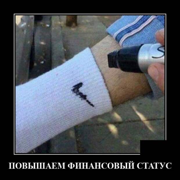 Демотиватор про финансовый статус