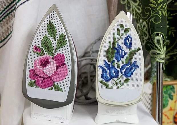 Все мы привыкли к тому, что вышивать нужно на ткани. Но иногда творческий подход и жажда экспериментов превращает порой неожиданные вещи в основу для… вышивки.-10