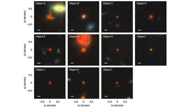 Астрономы нашли объяснение загадочным красным точкам во Вселенной