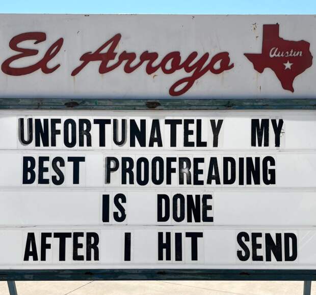 funny meme about spelling and proofreading