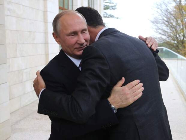 Ну, ну, Башар, войдёте официально в наш состав. Всё уже хорошо, Россия и Сирия уже вместе! Теперь всё будет ХОРОШО!!!