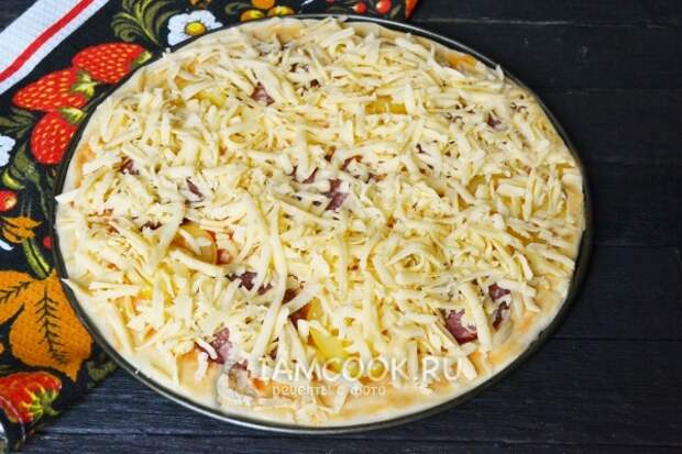 Посыпать сыром