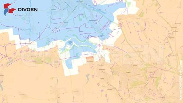 Карта СВО на 23 августа 2025 года. Российские войска завершили освобождение Катериновки. Фото © Telegram / divgen