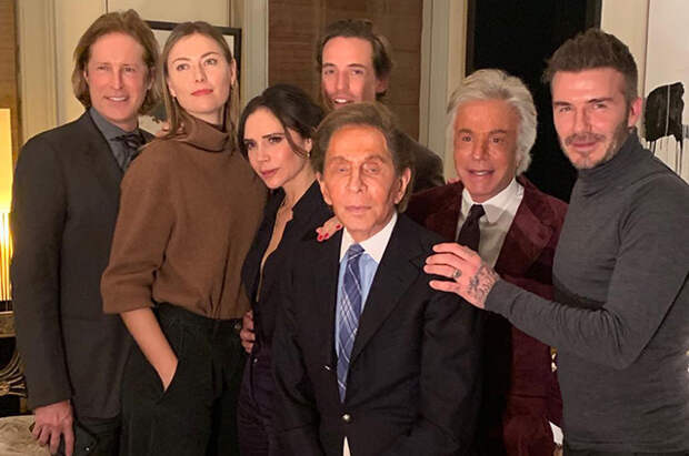 Мария Шарапова с бойфрендом, семья Бекхэм и другие на ужине в Лондоне