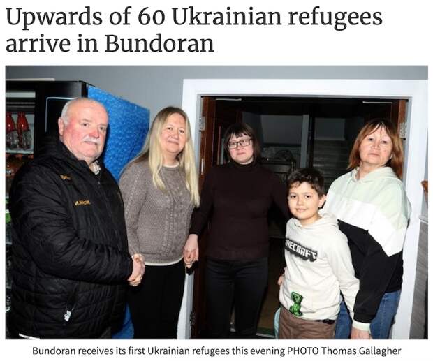 В Ирландию прибыли первые беженцы с Украины В Ирландию прибыли первые беженцы с Украины