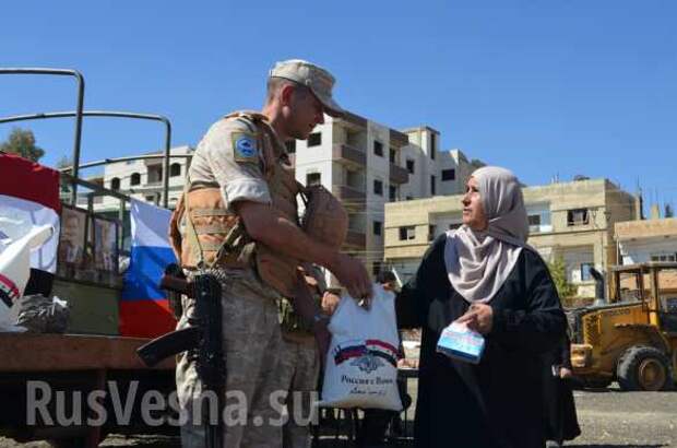 Российские военные спешат на помощь: Конвой Минобороны прибыл в бывший оплот боевиков под Дамаском (ФОТО) | Русская весна