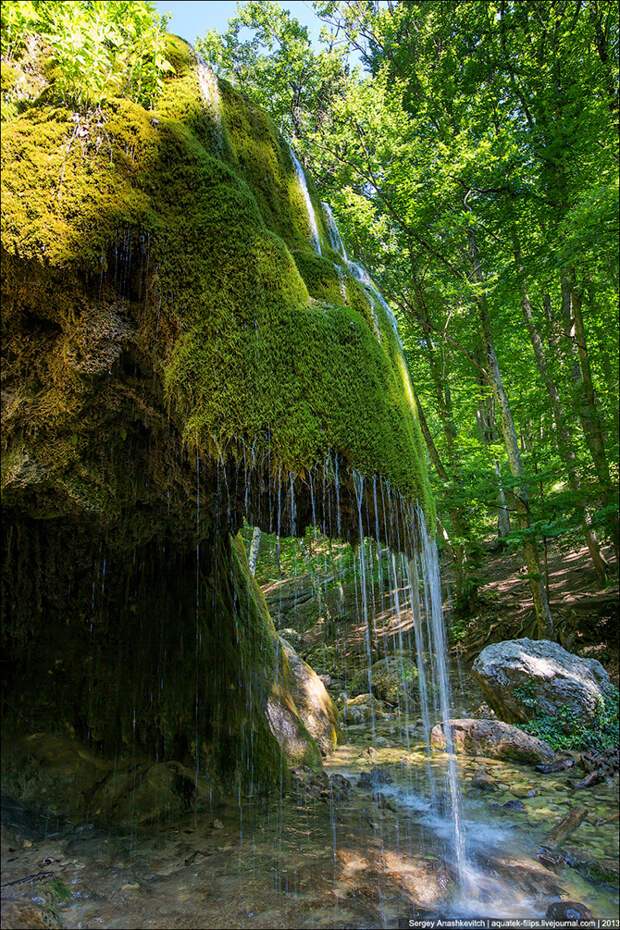 Красота водопада Серебряные Струи