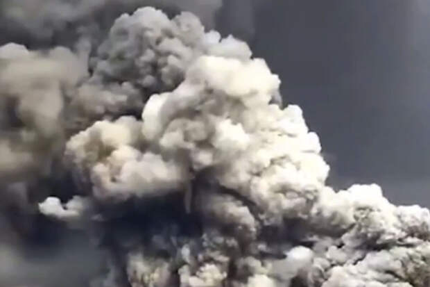 На Камчатке вулкан Шивелуч выбросил пепел на высоту до 8 тысяч метров