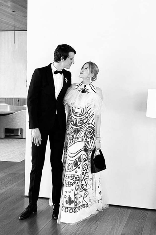Александр Арно с женой перед церемонией "Оскар"