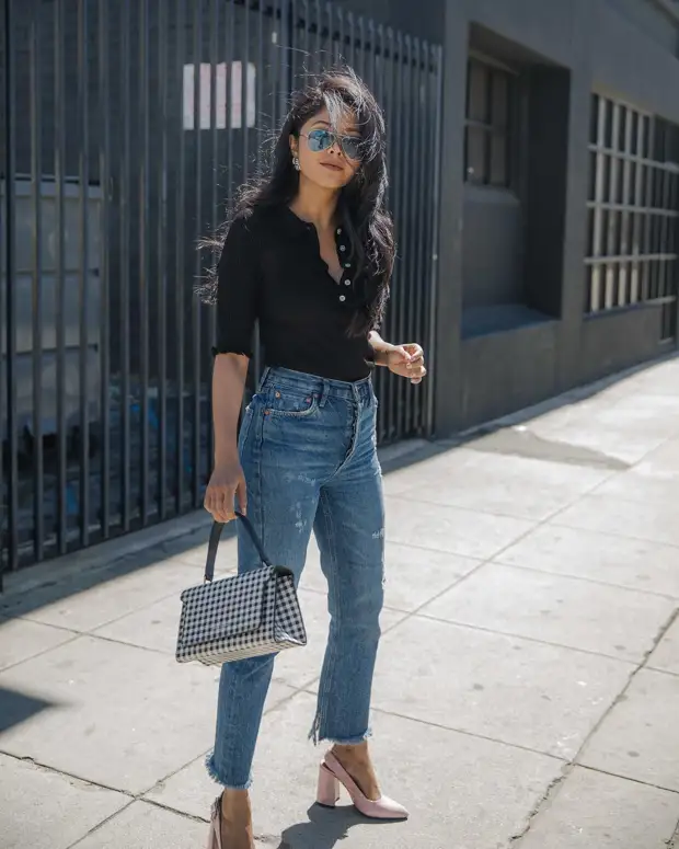 Королева денима: 11 способов стильно носить джинсовые вещи осенью 2020