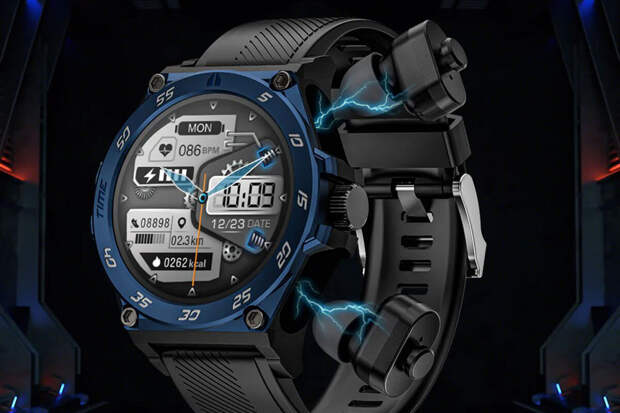 Компания Rollme представила смарт-часы со встроенными Bluetooth-наушниками
