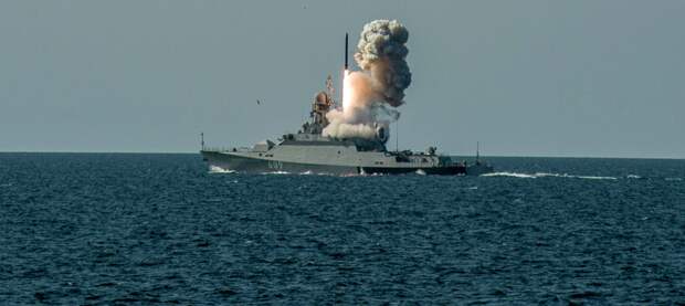 Запуск ракет "Калибр", Средиземное море. Источник изображения:
