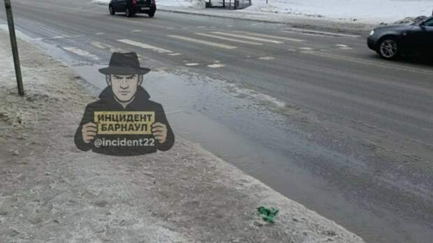 Жительница Барнаула пожаловалась на "лежачего полицейского" у остановки "Солнечная Поляна"