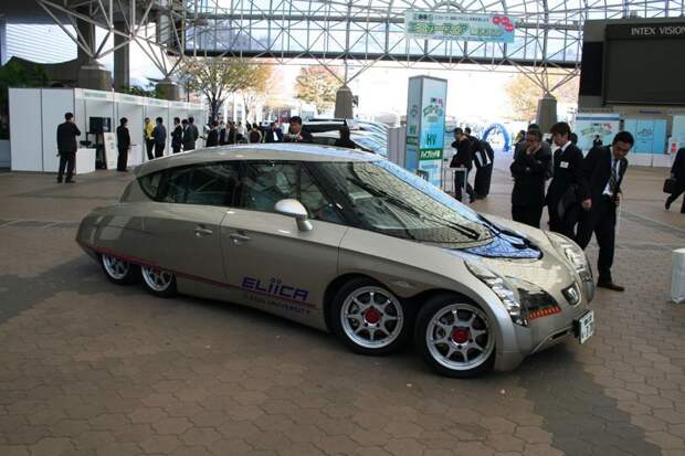 13. Eliica (Electric Lithium-Ion Car) 6-ти колесное авто, auto, cars, авто, машины, удивительные машины