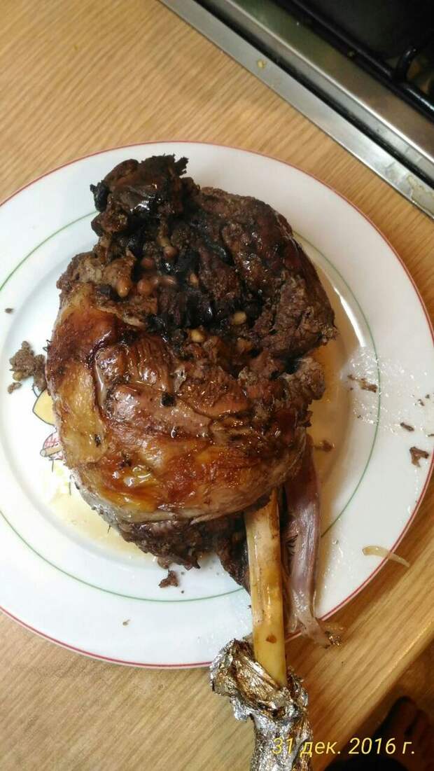 Запечённая баранина Баранина, еда, праздничное блюдо, запекание, длиннопост