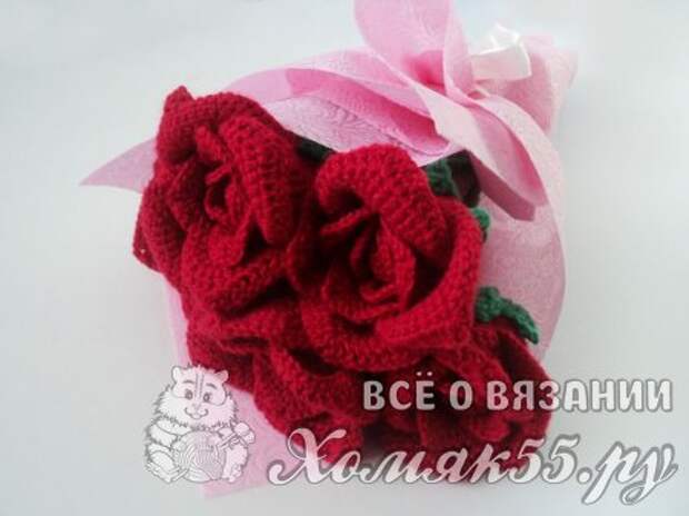 Вязаные цветы крючкоь Вязаные цветы крючкоь