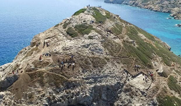 Древний остров-пирамида в Эгейском море Даскалио