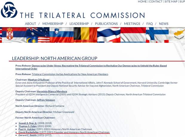 Скриншот сайта trilateral.org