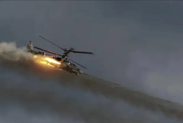 Минобороны: Экипажи вертолётов ВКС России действуя парами уничтожили зенитную установку и бронетехнику ВСУ