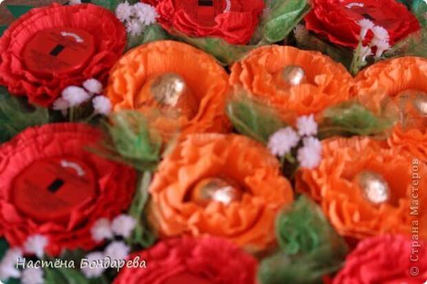 Свит-дизайн 8 марта День матери День рождения Бумагопластика Коробка Сладких цветов  ** Бумага гофрированная фото 3