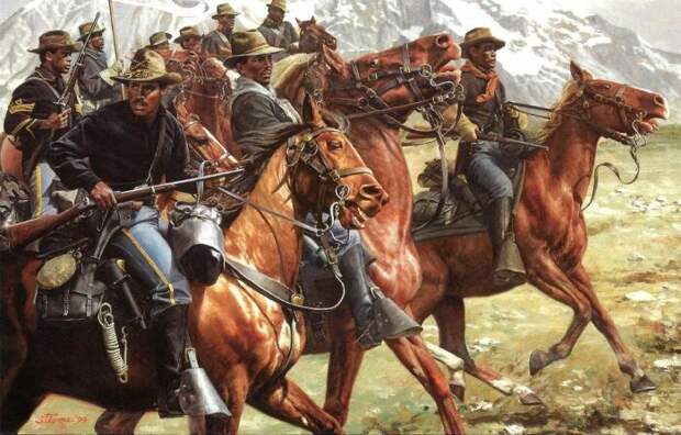 Чернокожие драгуны даже в среде северян в годы Гражданской войны выглядят сомнительно, но нас интересует кобура. |Фото: ya.ru. Чернокожие драгуны даже в среде северян в годы Гражданской войны выглядят сомнительно, но нас интересует кобура. |Фото: ya.ru.