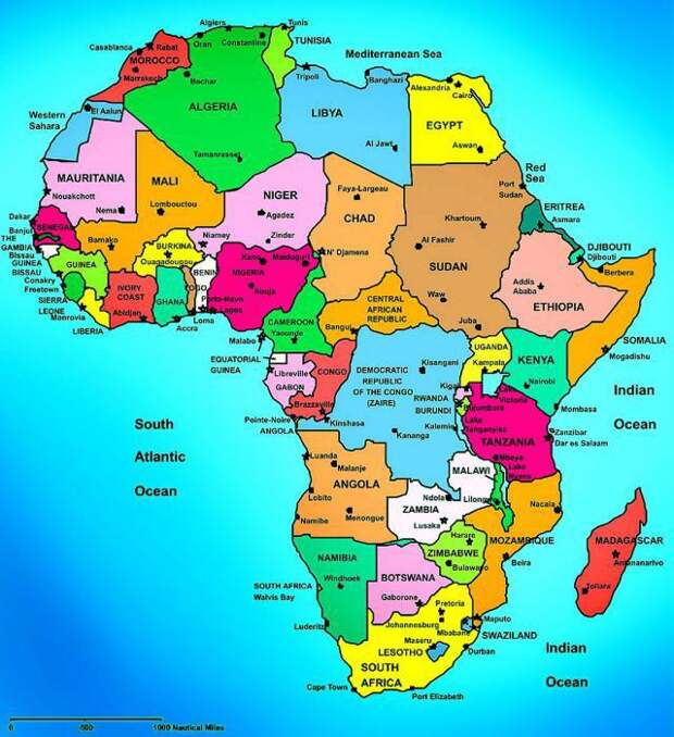 ИНТЕРЕСЫ РОССИИ ...- "В желтой жаркой Африке, в центральной её части"...
