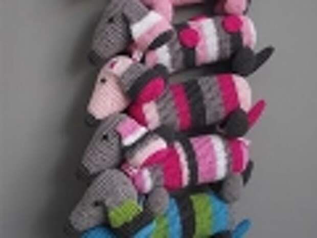 Вязаная собачка крючком Вязаная собачка крючком