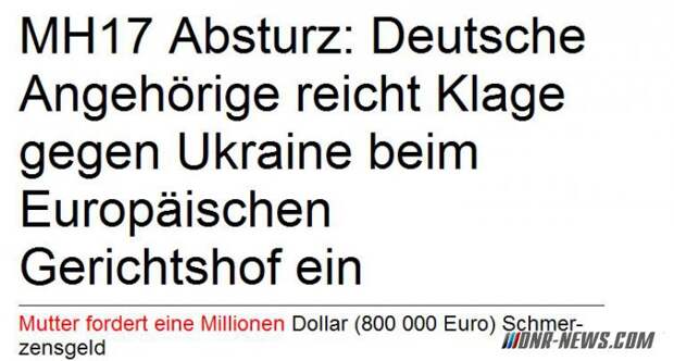 Мать погибшей в катастрофе Боинга под Донецком подала в суд на Украину Мать погибшей в катастрофе Боинга под Донецком подала в суд на Украину