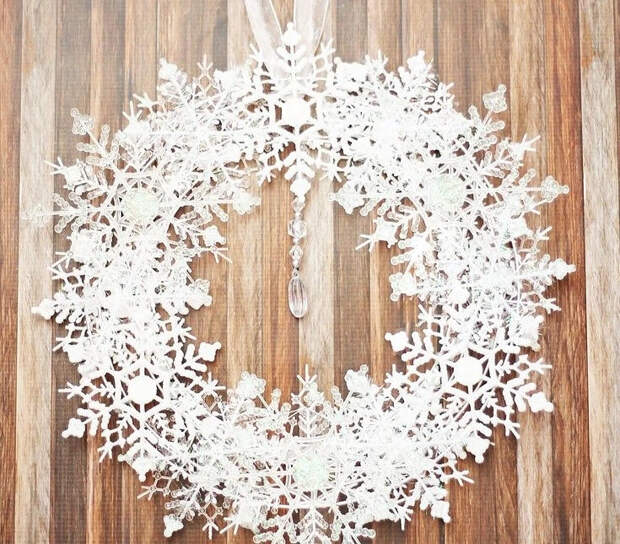 Новогодний декор из снежинок: 8 идей, которые вас очаруют