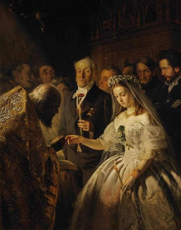 Василий Пукирев, «Неравный брак», 1862 г., Государственная Третьяковская галерея, Москва