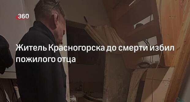 СК: в Красногорске мужчина до смерти избил отца и попал под суд